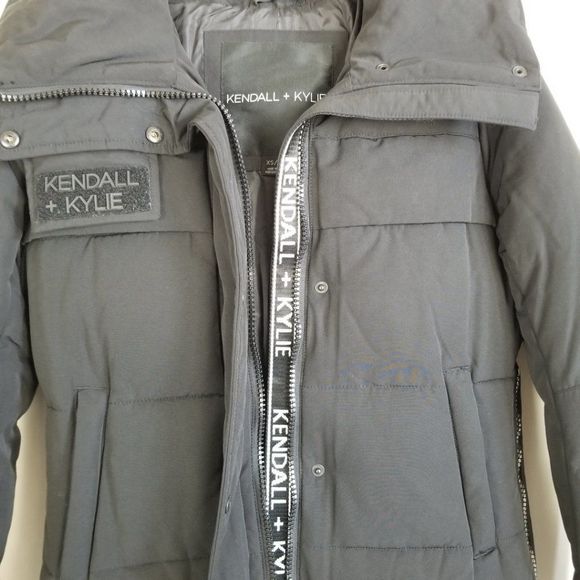 𝅺Kendall & Kylie Hooded Winter Coat Size XS Bust 36 - Picture 4 of 12